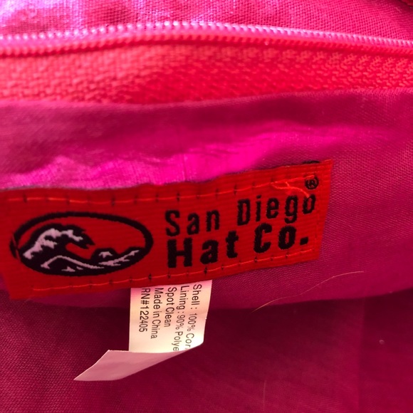 San Diego Hat Co pink woven bag great condition - Picture 5 of 6